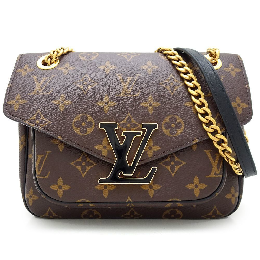 Louis Vuitton Passy Monogram Shoulder Bag Brown